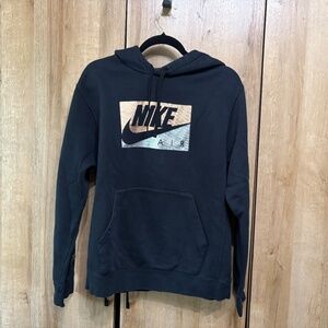 Nike Hoodie Pullover Metallic Box Logo CQ7249-912 Men's Medium